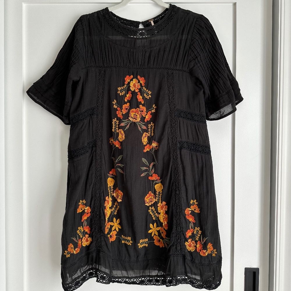 Free People Perfectly Victorian Embroidered Dress